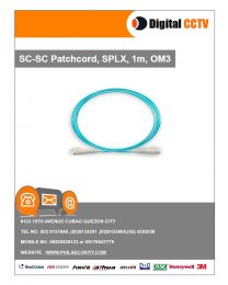 SC-SC Patchcord, SPLX, 1m, OM3